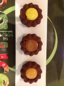 Mini saint honorés façon financiers au chocolat