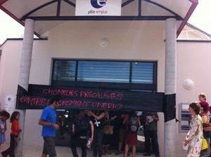 Les intermittents ont occupé aujourd'hui le Pôle Emploi de Crest