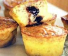 Mini moelleux au foie gras, coeur de figue