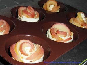 Roses feuilletées aux pommes