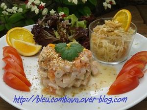 Tartare d'Espadon aux Agrumes et au Gingembre