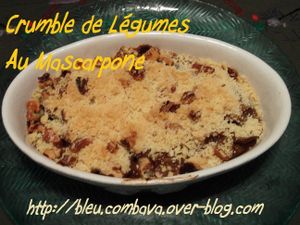Crumble de Légumes d'Automne au Mascarpone