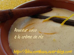 Douceur de coco à la crème de riz