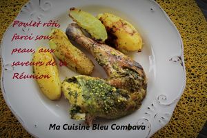 Poulet Rôti Farci sous Peau aux Saveurs de la Réunion