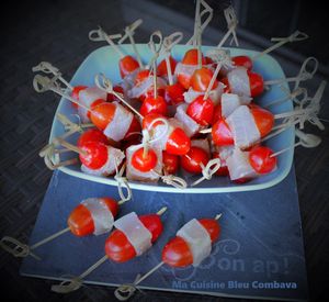 Brochettes Apéritives à l'Espadon Fumé et Combava