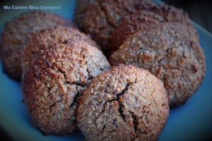 Cookies à la Pâte d'Amande, Kasha et Noisettes-sans gluten ni lactose-