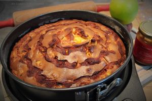 Moelleux aux Pommes, Gingembre et Caramel Beurre Salé