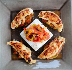Aiguillettes de Poulet Marinées -Grillées et sa Piperade