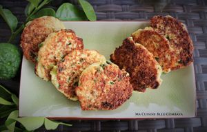 Croquettes Fromagères à la Semoule de Chou Fleur, parfum de Combava