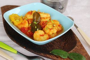 Cari Crevettes au Combava- Réunion-