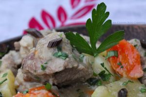 Ragoût de Porc à la Vanille Bleue, Rhum et Gingembre