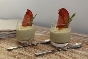 Verrines de Crème de Chou-Fleur, Coco Curry