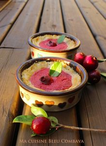 Gratins de Rhubarbe à la Vanille Bleue et Goyaviers