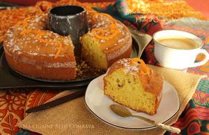 Moelleux au Jus d'Orange, Huile d'Olive et Vanille Bleue