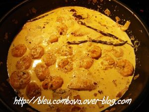Poisson et Crevettes à la Vanille Bourbon