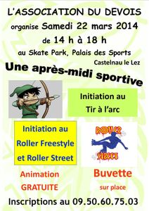 Castelnau le Lez – Tir à l’arc et Rollers – RDV pour jeunes et ados.