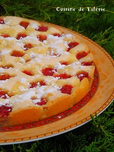 gâteau aux framboises