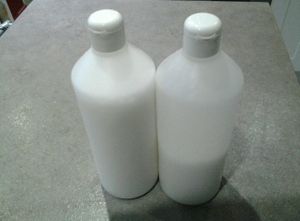 Lessive à base de savon liquide potasse/soude 100% coco dilué à la lessive de cendre