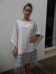 fouta cape pour descendre à la plage