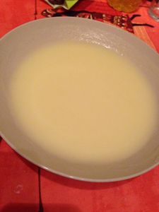 Velouté de pâtisson au Philadelphia