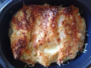 Lasagnes au poulet curry et courge