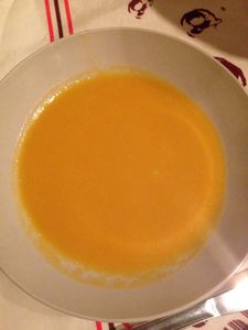 Velouté de courge-chou romanesco au st moret