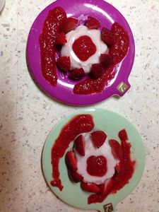 Pannacotta à la fraise