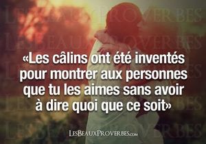 Un câlin, c'est si peu....