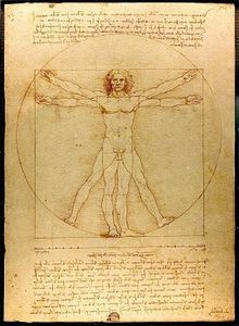 "L'homme de Vitruve" Léonard de Vinci