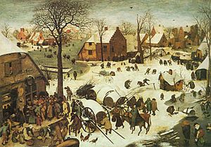 Le dénombrement de Bethléem, de Pieter Brueghel l’Ancien