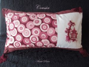 coussin créé par Annie Pénin