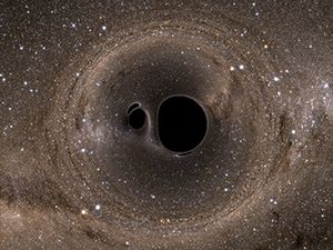 Veau en gelée spatiale aux deux trous noirs