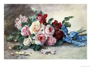 fleurs par Madeleine Lemaire