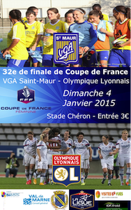 VGA Saint-Maur - OL en foot féminin ce dimanche 4 janvier 2015