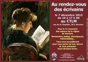 7ème rendez-vous des écrivains à Verviers