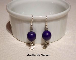 Boucles d'oreilles étoilées