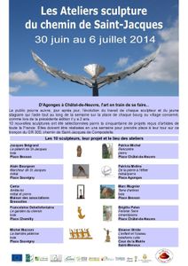 Les Ateliers de sculpture des chemins de St Jacques, la naissance du Gardien du Chemin