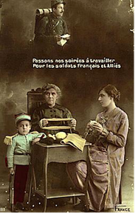 Tricoter pour les soldats