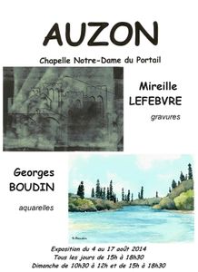 Vernissage à la chapelle d'Auzon