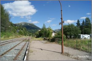 Autour de la gare à la Bourboule