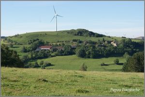 Les éoliennes à Ally