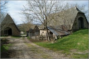 Le village de Junhac dans le Cantal