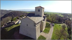 Le village de Léotoing vu du Ciel