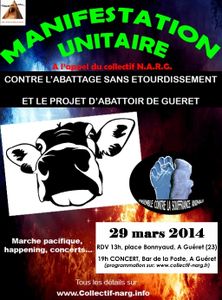 IMPORTANTE MANIFESTATION CONTRE L'ABATTAGE HALLAL