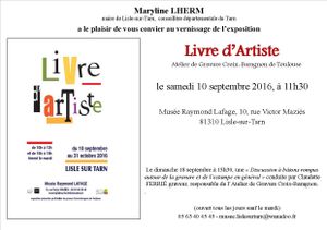 Vernissage Exposition "Livre d'Artiste"