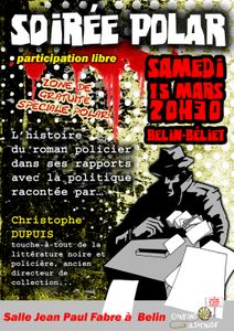 15 mars - Soirée Polar et Politique