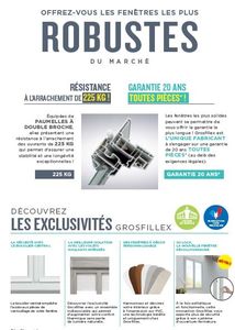 GROSFILLEX Fenêtres : Robustesse