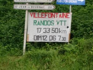 Dimanche 12 juin Randos VTT à Villefontaine