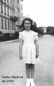 Olomouc, les Pavés de Mémoire. Gerta Abelová