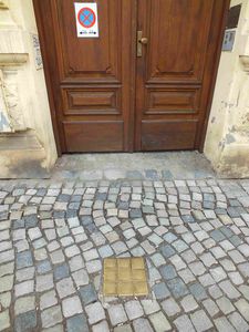 Olomouc, les Pavés de Mémoire. Gerta Abelová